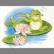 Note Cards - Frog Playing Flute