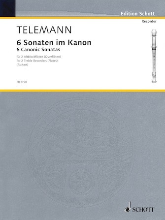 Telemann, GP :: 6 Sonaten im Kanon [Canonic Sonatas] op. 5