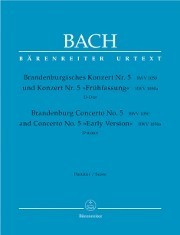 Bach, JS :: Brandenburgisches Konzert Nr. 5 [Brandenburg Concerto No. 5] BWV 1050 - Study Score