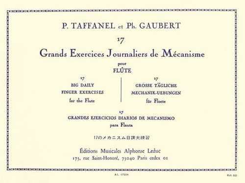 Taffanel, P; Gaubert, P :: 17 Grands Exercices Journaliers de Mecanisme [17 Great Daily Finger Exercises]