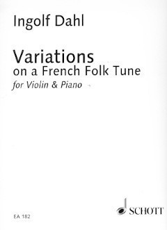 Dahl, I :: Variations on a French Folk Tune