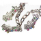 Bracelet - Scroll Style Music Staff with Crystal Charms