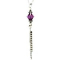 Sterling Silver Necklace & Flute Charm with Swarovski Crystal