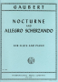 Gaubert, P :: Nocturne and Allegro Scherzando