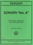 Debussy, C :: Sonata 'No. 4'