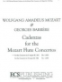 Barrere, G :: Mozart: Cadenzas for Concerto in G Major (K. 313K)