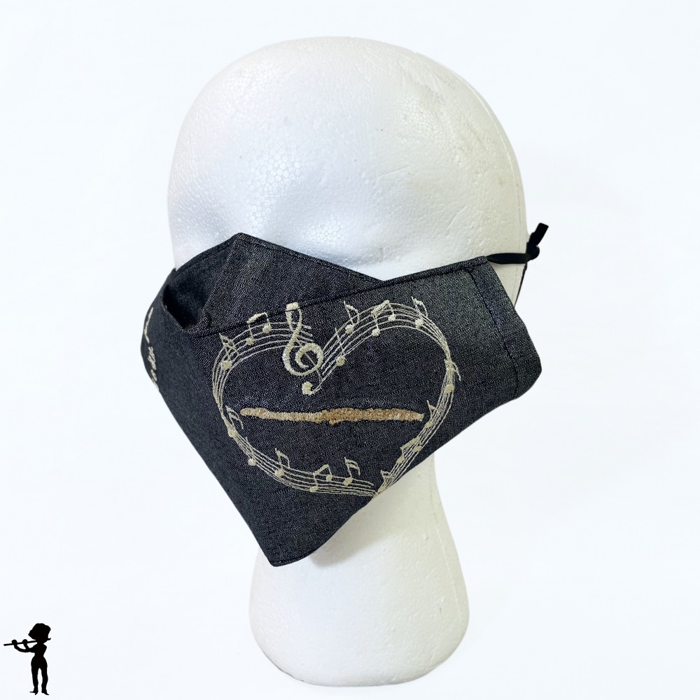 Handmade Mask with Flute Design